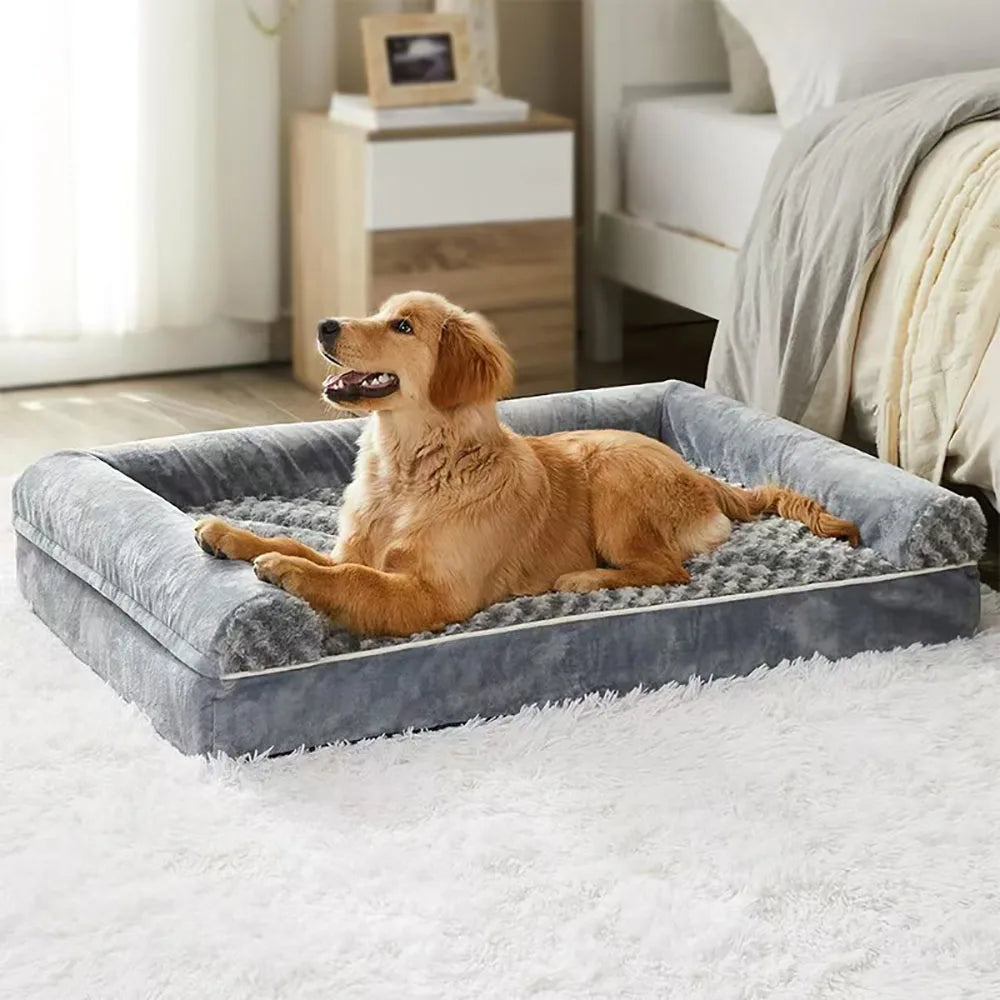 Dog Bed Memory Foam Waterproof Washable All-Season Mat