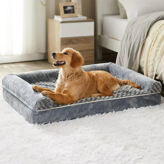 Dog Bed Memory Foam Waterproof Washable All-Season Mat | Purrfect Pet Kingdom