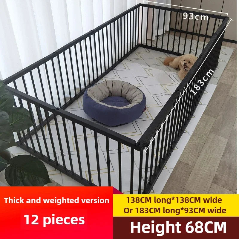 68CM in High Dog Fence Barrier Indoor DIY Poodle Teddy Fences Freely Combined Thickened Rabbit Cage Spliced Pet Guardrails - Majestic Pet Kingdom