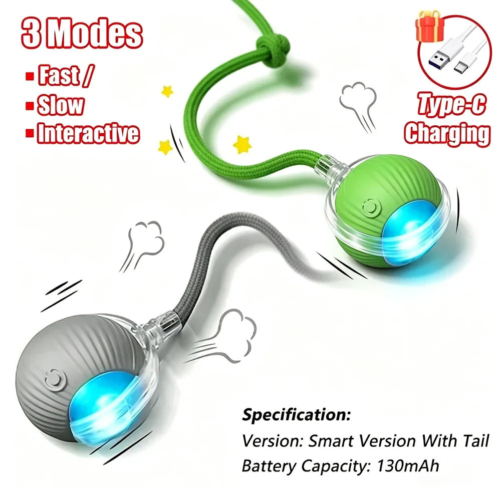 Intelligent Interactive Cat Ball Long-Lasting and Durable Easy to Clean Intelligent Obstacle Avoidance Pet Dog Toys