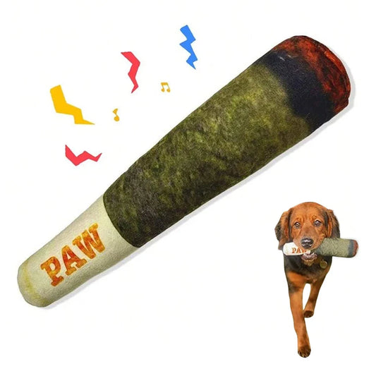 Funny Interactive Dog Toys - Cigar Design Plush Squeaky Pet Toys | Majestic Pet Kingdom™