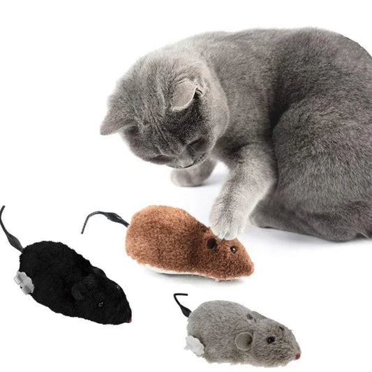 Cat Toy Automatic Swinging Tail Fan Interactive Chase Play Toy