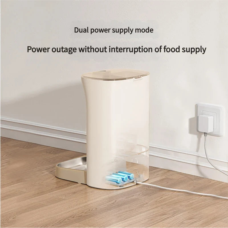 Automatic dog food dispenser with insect-proof seal and timed feeding; 4 meals/10-cup pet food dispenser - Majestic Pet Kingdom