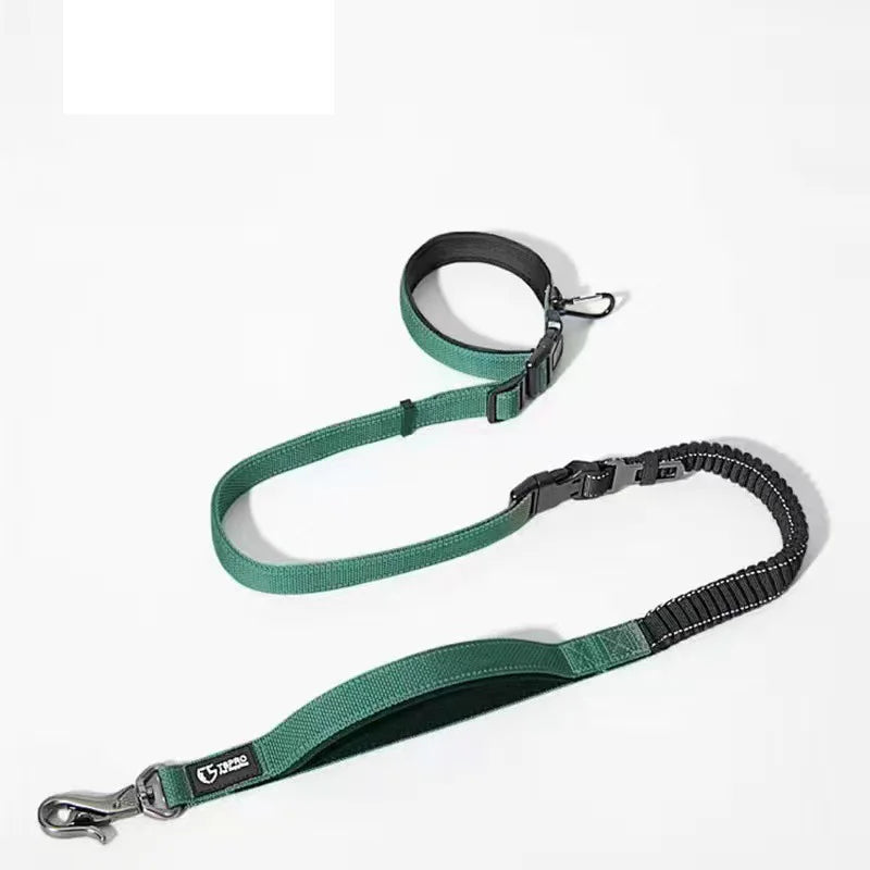 Tactical Dog Collar with Leash - No-Pull Anti-Escape Collar for Large & Medium Dogs, Outdoor Training Pet Collar - Khaki leash | Purrfect Pet Kingdom