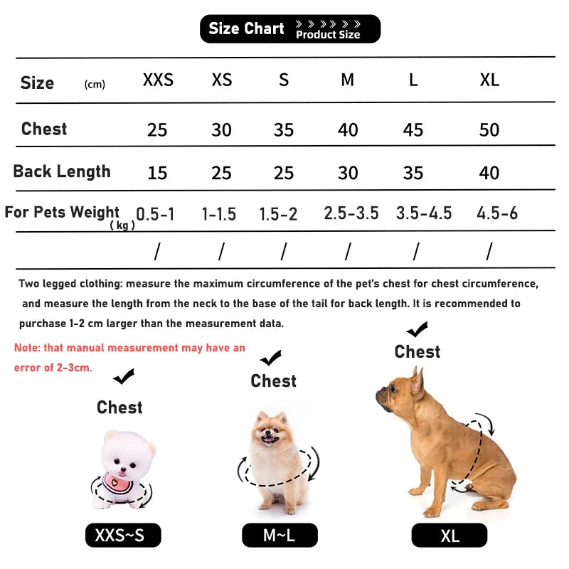 Cute Dog Clothes Winter Vest For Small Dogs Cats Warm Pets Sweater Soft Flannel Puppy Puffer Jacket Dog Accessories Supplies Xxs - Majestic Pet Kingdom