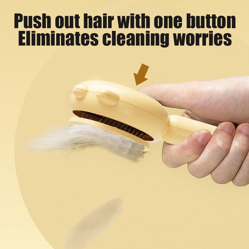 Cat Grooming Brush Magic Massage Needle Comb Deshedding Tool - Detail Angle 4 | Majestic Pet Kingdom