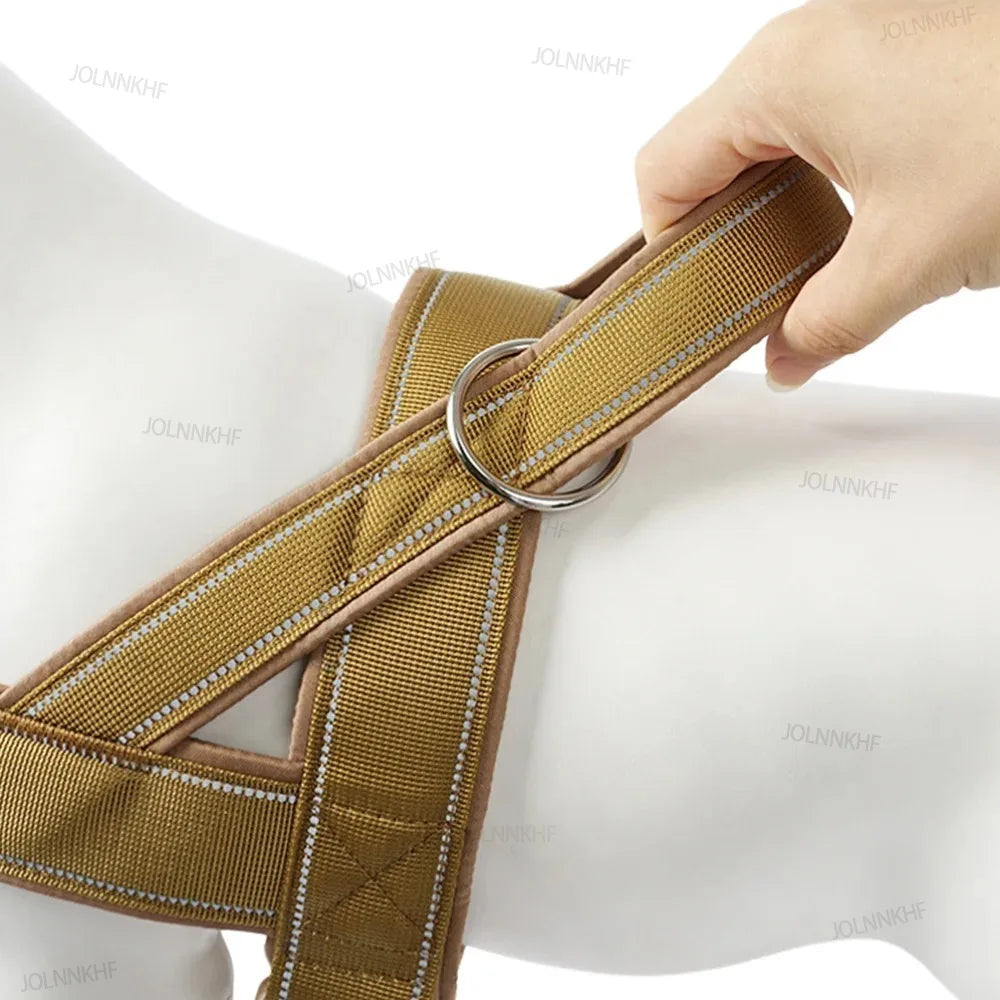 Tactical Dog Harness Reflective No-Pull Nylon Training Vest