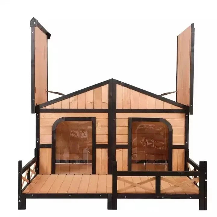 Outdoor Cute Animal Pet Dogs Kennel Crate Houses Large