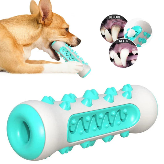 Dog Toothbrush Rubber Stick Dental Teething Chew Cleaning Toy