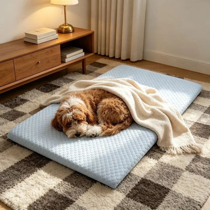 Dog Cooling Mat Summer Ice Silk Breathable Washable Pad