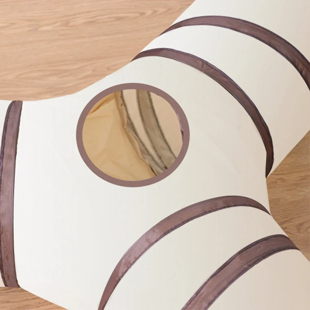 1PC Cat Tunnel, Collapsible Tube with 1 Play Ball Toys, 3 Ways Tunnels for Indoor Cats - Majestic Pet Kingdom