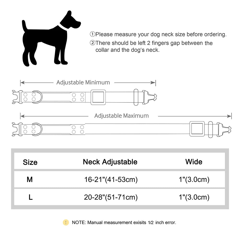 Real Leather Dog Collar With Handle Tactical Military Dog Leather Collar For Medium Large Dogs German Shepherd Training Hunting | Purrfect Pet Kingdom