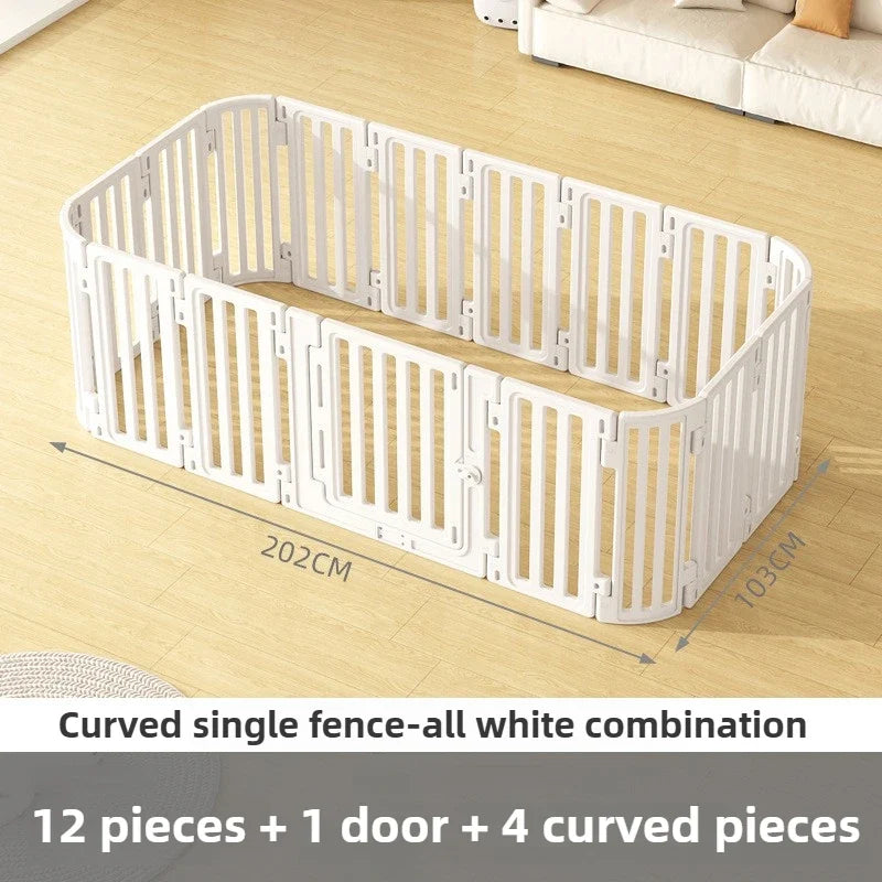 Indoor Household Pet Fence Waterproof Dog Fence Large Dog Protective Fence Free Combination Large Space Pet Isolation Fences - Majestic Pet Kingdom