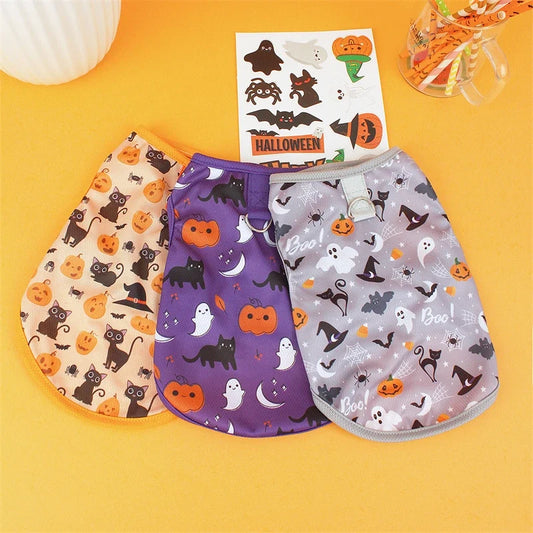 Dog Halloween Costume Funny Puppy Vest Shirt Graphic Outfit - Main Feature View | Majestic Pet Kingdom