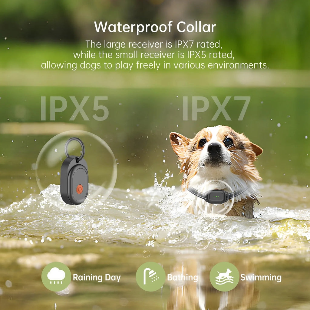 Electric Dog Fence Collar In-Ground Wired System Waterproof