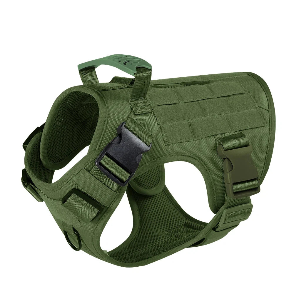Dog Tactical Harness Vest Pet Dog Harness for Medium Large Dogs  Reflective Dog Harness No Pull with Durable Soft Handle | Purrfect Pet Kingdom