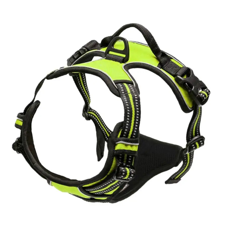 No Pull Dog Harness Front Clip Heavy Duty Reflective Easy Control Handle for Large Dog Walking - Majestic Pet Kingdom