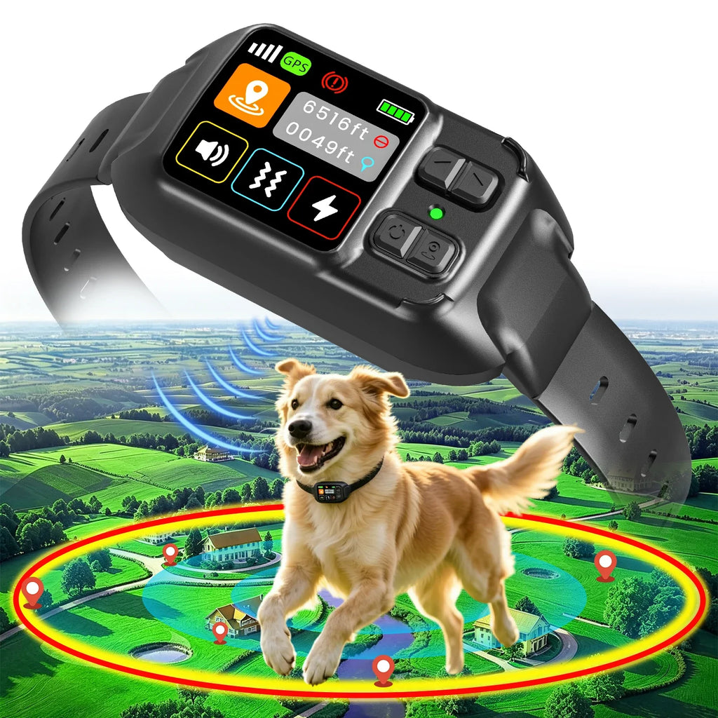 GPS Dog Fence Wireless Satellite Tech System Custom Region