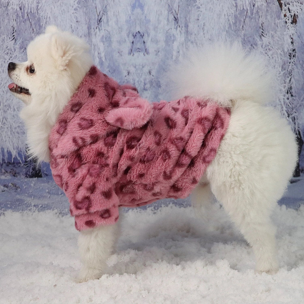 Pet Warm Clothes for Dog Cat Puppy Jacket with Lovely Ear Hat Fuzzy | Majestic Pet Kingdom™