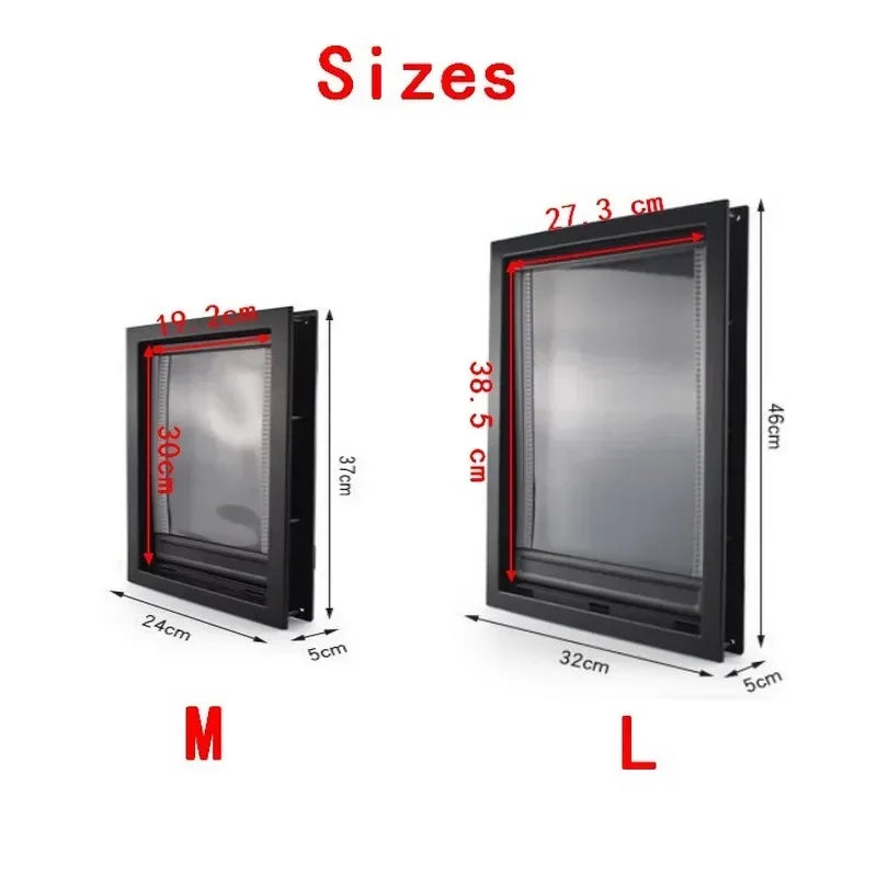 PVC Large Pet Door Magnet Automatic Closing Door Bothway Security Accessory for Big Dog Gate Dog Fences With Baffle Pet Supplies - Majestic Pet Kingdom