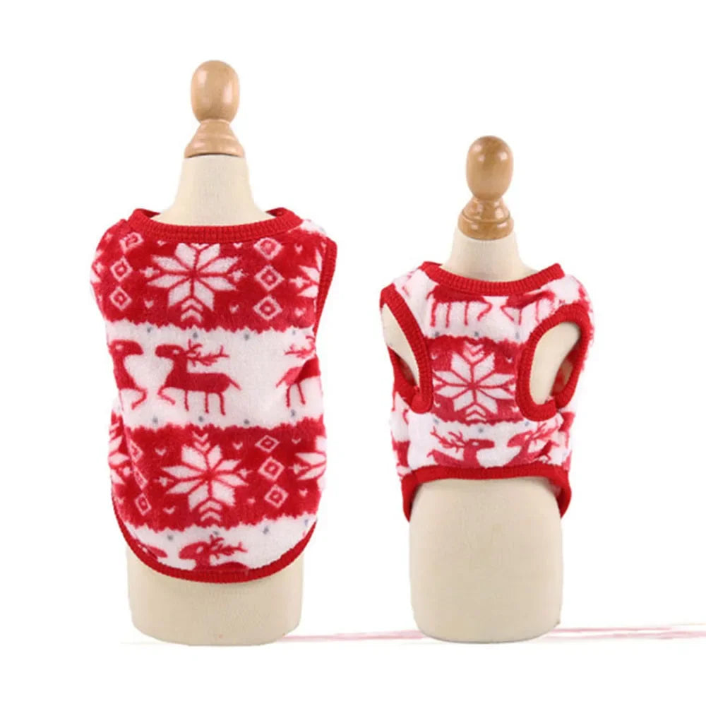 Dog Hoodies Christmas Halloween Holiday Reindeer Sweater