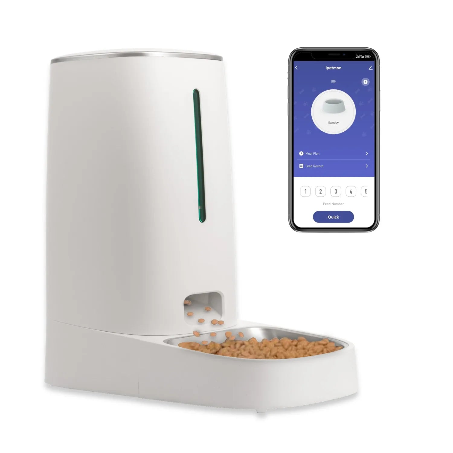 Smart Pet Feeder 4L Automatic WiFi App Control Cat Dog Dispenser - Majestic Pet Kingdom