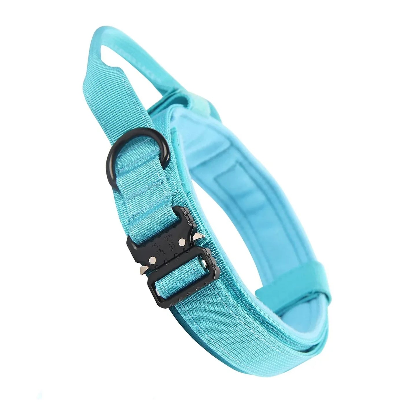 actical Dog Collar  Adjustable Military Training Nylon Dog Collar with  Heavy Metal Buckle for Medium and Large Dogs - Blue | Purrfect Pet Kingdom