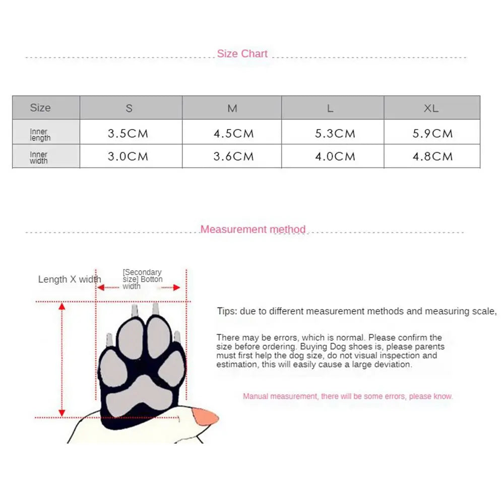 with Reflective Stripe for Small Large Dogs Hot Pavement Paw Protectors Pet Rain Boots Dog Boots Dog Shoes Pet Supplies