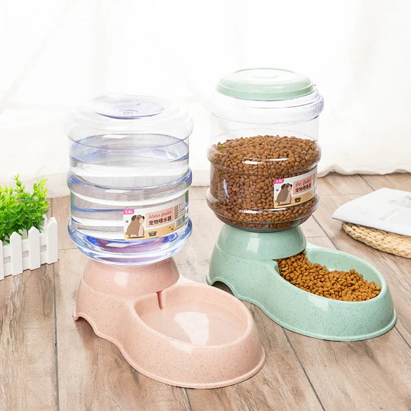 Large Capacity Pet Feeder Bowls Small Dog Food Bowl Automatic Water | Majestic Pet Kingdom™