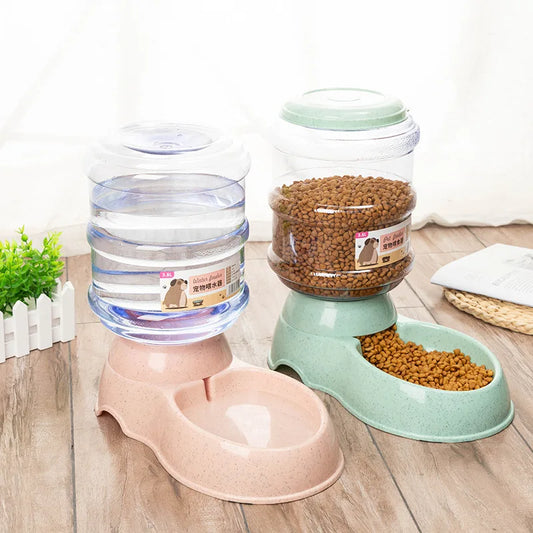 Large Capacity Pet Feeder Bowls Small Dog Food Bowl Automatic Water | Majestic Pet Kingdom™