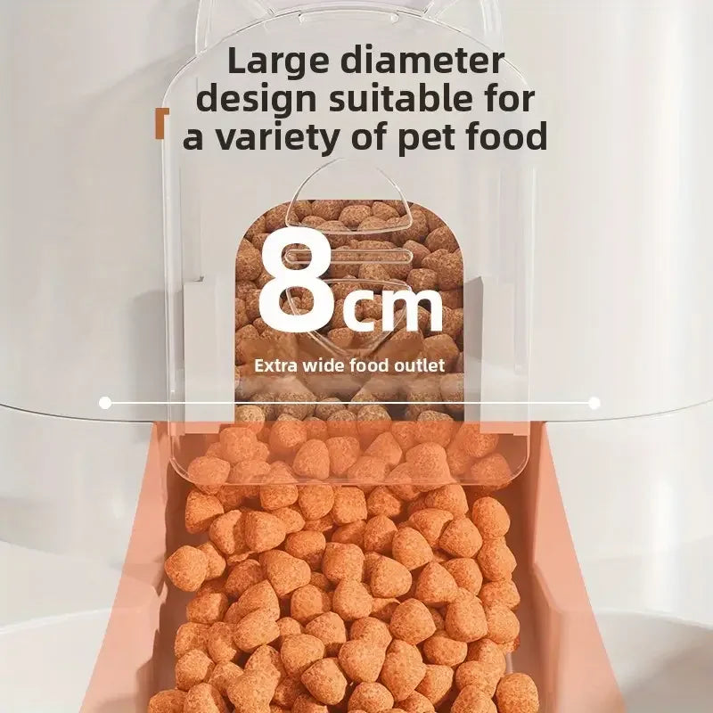 Automatic Cat & Dog Water Dispenser with Integrated Food Basin No Batteries Needed,Automatic Pet Feeder One-Piece Design | Purrfect Pet Kingdom