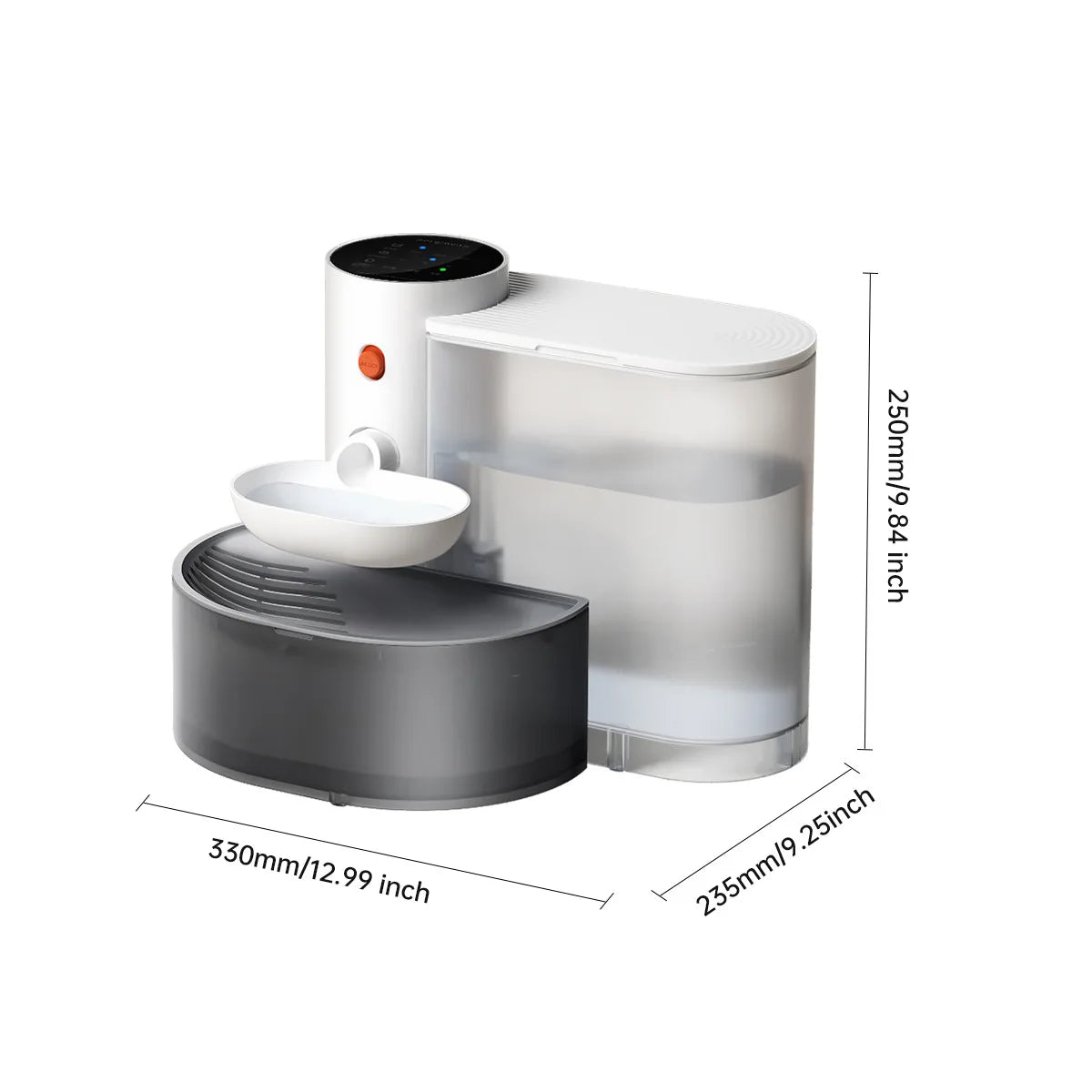 3L Wireless Automatic Cat Fountain Pet Water Feeder Gravitation water feeder Timed Smart Dog Water Dispenser No filter required - Majestic Pet Kingdom