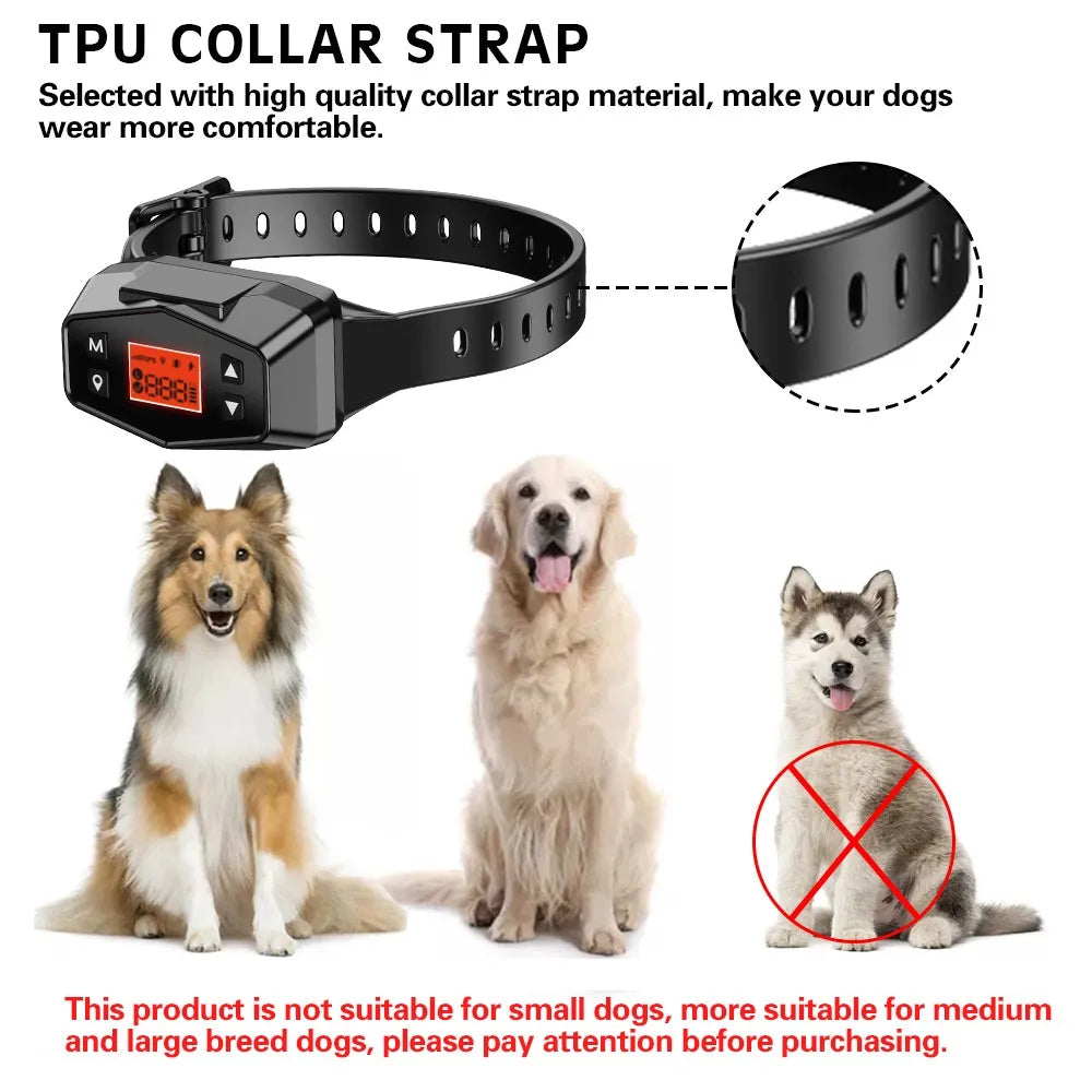 Wireless GPS Pet Fence Tracker Collar Electric Containment