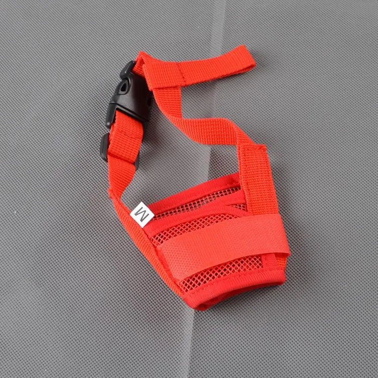 Adjustable Mesh Dog Muzzle for Small and Large Dogs | Breathable Anti Barking Pet Muzzle with Nylon Straps