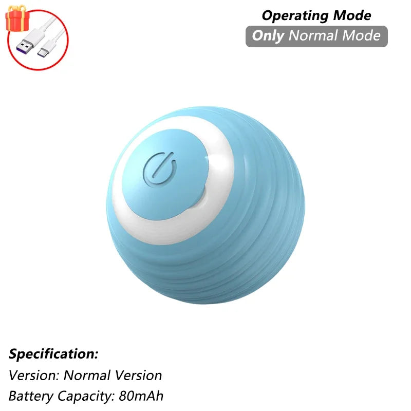 iLMH 1/2 PCS Cat Interactive Ball Toy Automatic Rolling Ball Faux Tail Rechargeable Smart Pet Electric Toy Pet Toy Imitate Mouse - Majestic Pet Kingdom