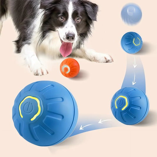 Dog Ball Toy Smart Electronic USB Moving Jumping Bouncing Ball