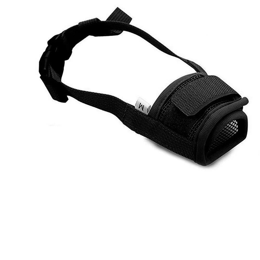 Adjustable Mesh Dog Muzzle for Small and Large Dogs | Breathable Anti Barking Pet Muzzle with Nylon Straps