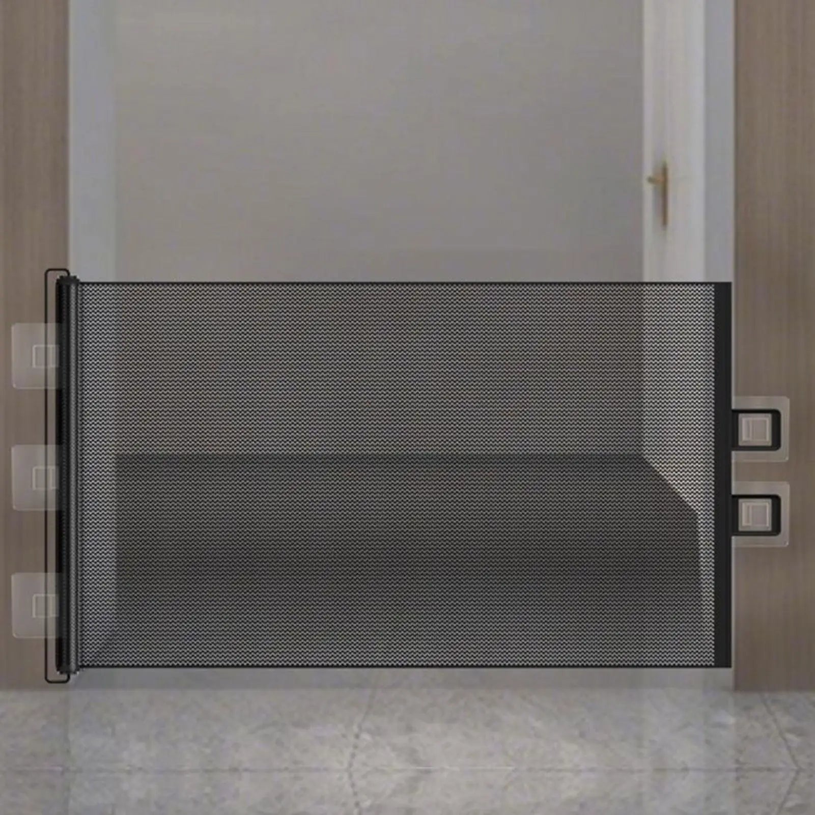 Retractable Pet Gate Dog Retractable Gate No-Drill Childproof Net Fence Cat Baffle for Indoor Staircase Patio Fireplace Deck - 180x80cm | Purrfect Pet Kingdom