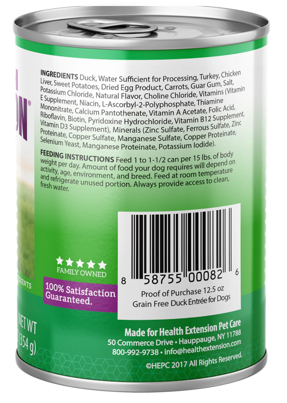Health Extension All Life Stages Grain Free Duck Entree Wet Dog Food (12.5oz) - Majestic Pet Kingdom