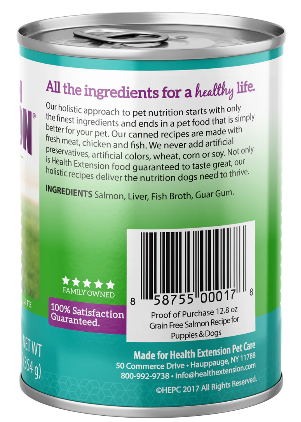 Health Extension All Life Stages Grain Free Salmon Dog Food (12.5oz) - Majestic Pet Kingdom