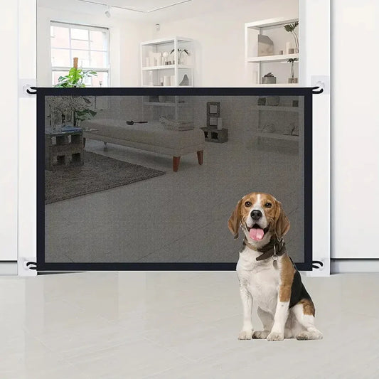 Pet Safety Gate Folding Mesh Barrier Isolated Network Playpen | Purrfect Pet Kingdom