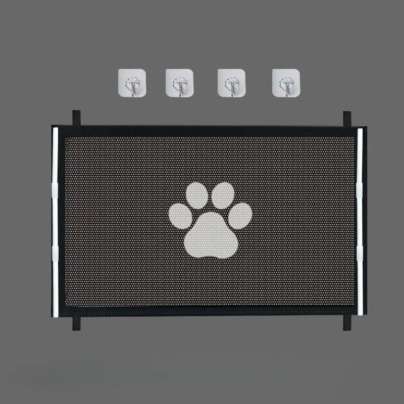 Pet Dog Barrier Fences Portable Folding Breathable Mesh Pet Safety Gate Isolated Networks Doorways Staircases Dog Fences | Purrfect Pet Kingdom
