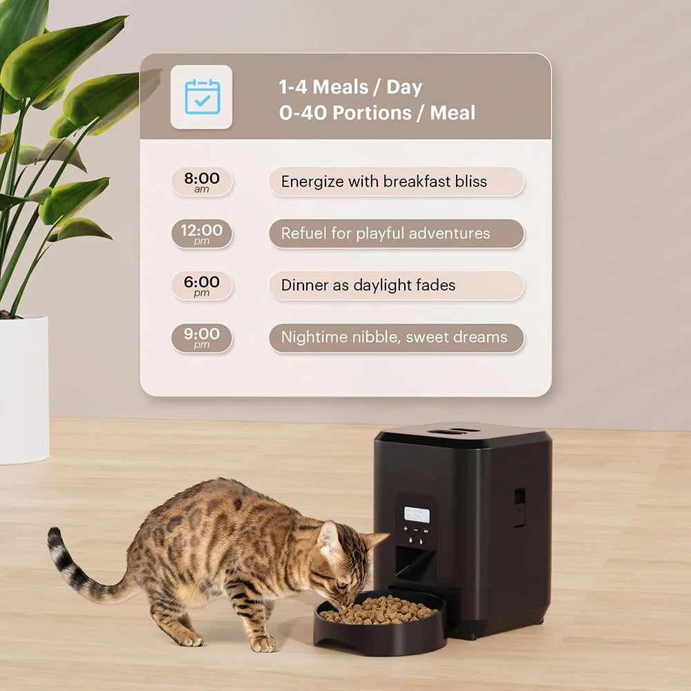 Smart Pet Feeder Automatic Cat Feeder Dog Slow Food Machine With Timed Quantitative Automatic Cat Food Dispenser Cat Dog Bowl - Majestic Pet Kingdom