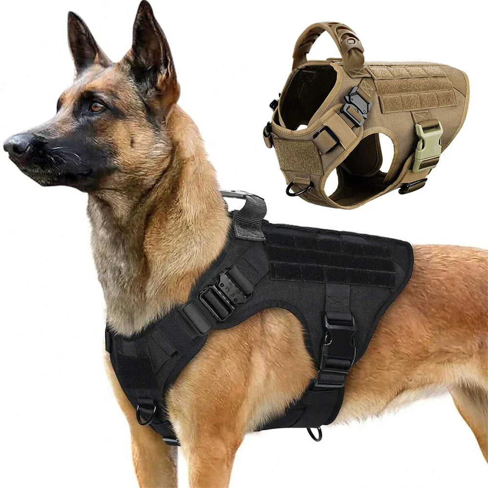 Military Large Dog Harness Pet German Shepherd Malinois Training Vest | Majestic Pet Kingdom™