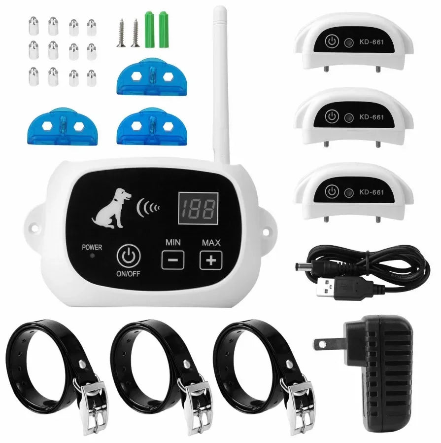 Wireless Dog Fence 500m Waterproof Electric Training Collar
