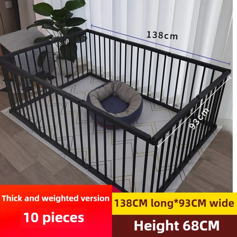 68CM in High Dog Fence Barrier Indoor DIY Poodle Teddy Fences Freely Combined Thickened Rabbit Cage Spliced Pet Guardrails - Majestic Pet Kingdom