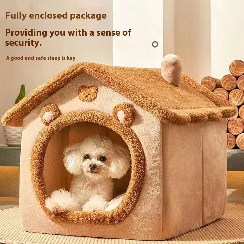 Dog House Bed All Season Removable Washable Winter Nest