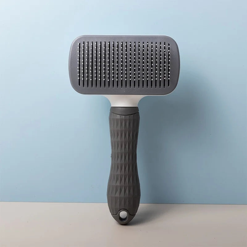 Pet Deshedding Comb | Self Cleaning Needle Brush for Dogs and Cats