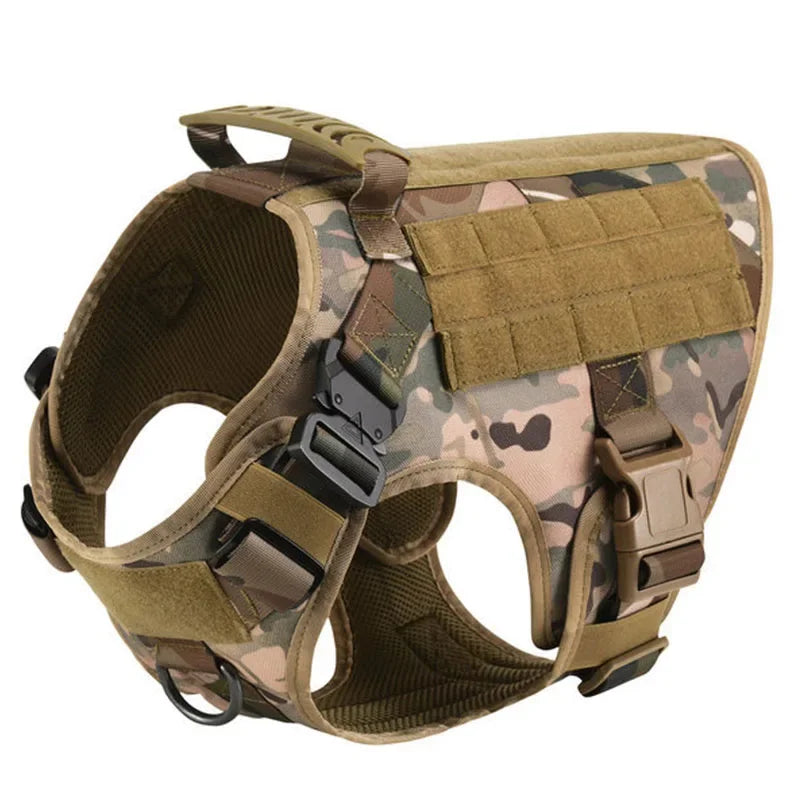 Tactical Vest Pet German Shepherd Golden Retriever Tactical Training Dog Harness and Leash Set For All Breeds Dogs - CM Harness Leash | Purrfect Pet Kingdom