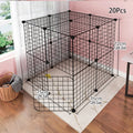 Pet Playpen Fence Indoor Encrypted Iron Mesh Wire Dog Cat Cage - Majestic Pet Kingdom